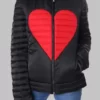 Womens Heart Puffer Jacket