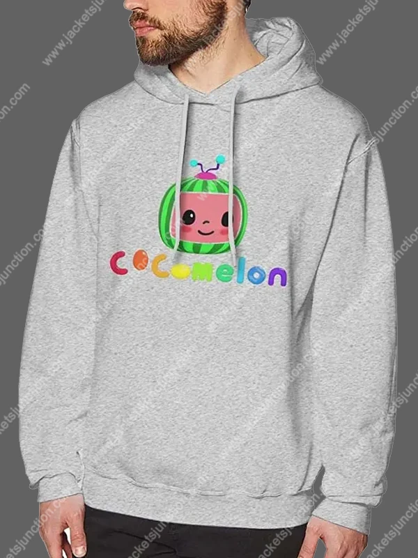 Unisex Pullover Gray Cocomelon Hoodie