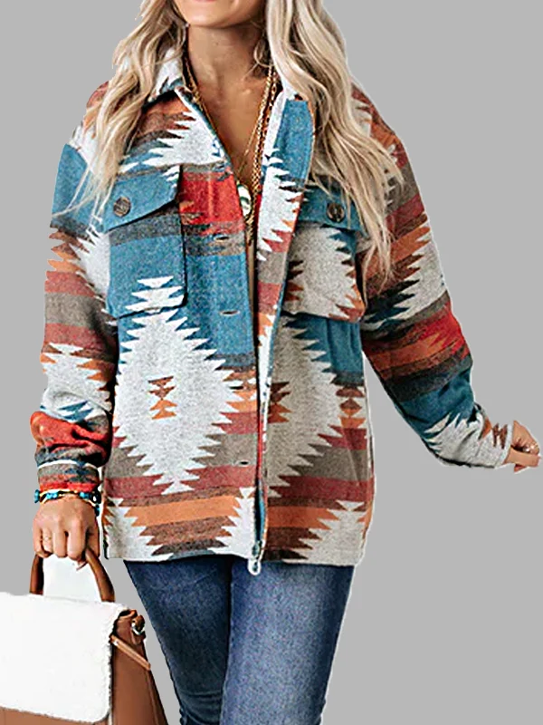 Amy Fleming Heartland Aztec Shirt Jacket