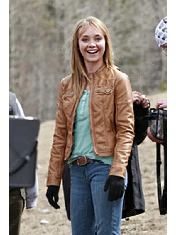 Amy Fleming Heartland Leather Jacket