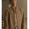 Barry Allen The Flash Beige Bomber Jacket