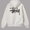 Basic Stussy Beige Hoodie