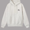 Basic Stussy Pullover Beige Hoodie