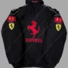 Black Ferrari Bomber Jacket