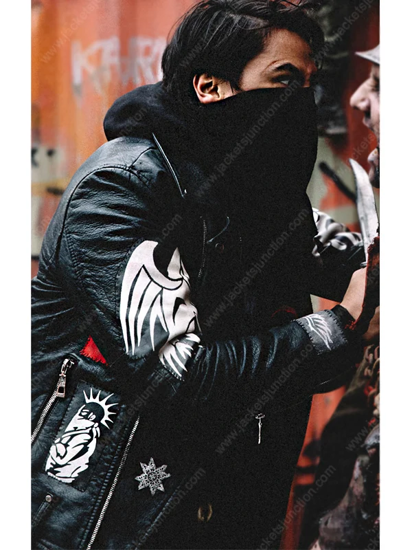 Blood Quantum Kiowa Gordon Black Leather Jacket