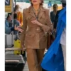 Book Club The Next Chapter Jane Fonda Brown Sude Coat 