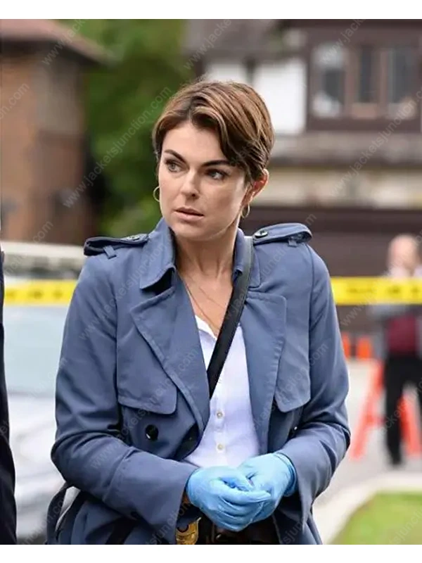 Coroner S04 Dr. Jenny Cooper Grey Belted Coat