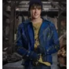 Descendants 2 Mitchell Hope Blue Leather Jacket