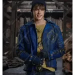 Descendants 2 Mitchell Hope Blue Leather Jacket