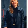 Fast X Brie Larson Black Leather Coat