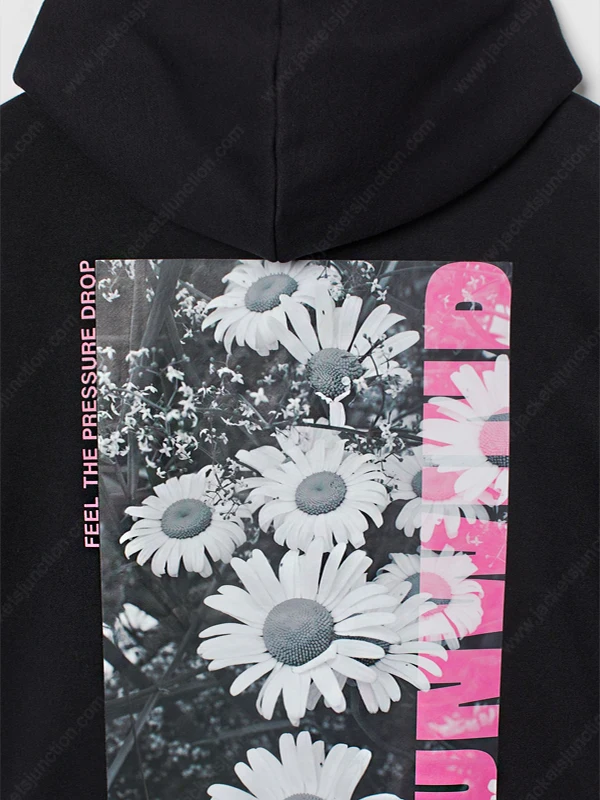 Feel The Pressure Drop Black & Pink Hoodie