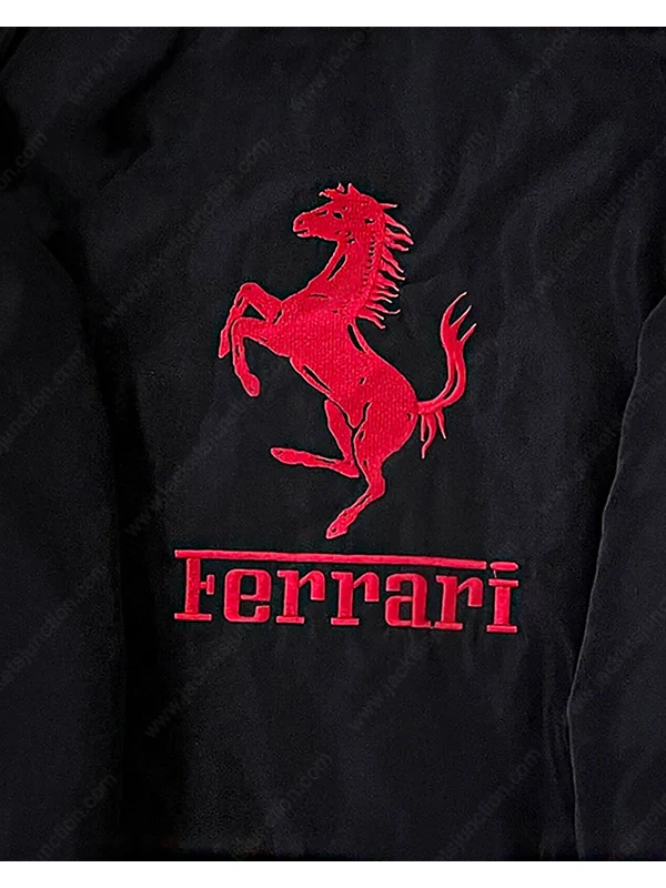 Ferrari Black Bomber Jacket