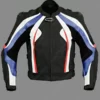 Flash Gear Men Leather Motorcycle Racing Jacket