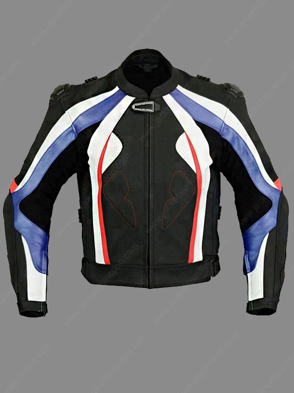 Buy Men's Black Leather Biker Jacket With Gold Zippers - Jackets Junction