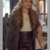 Ginny & Georgia Miller Gray Shearling Coat