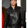 Grammys 2023 Helen Lasichanh Black Leather Jacket