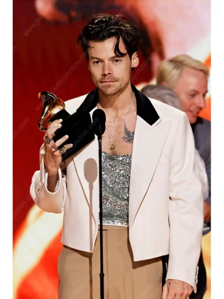 Harry Styles Grammys 2023 White Blazer