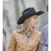 Heartland Amy Fleming Brown Leather Jacket