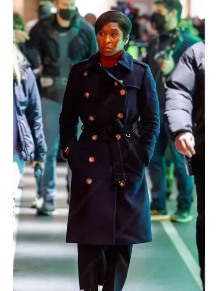 Luther The Fallen Sun Cynthia Erivo Black Coat