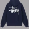 NAVY STUSSY HOODIE