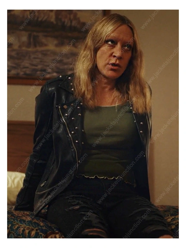 Poker Face Chloe Sevigny Studded Leather Jacket