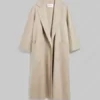 So Help Me Todd Margaret Beige Wrap Coat