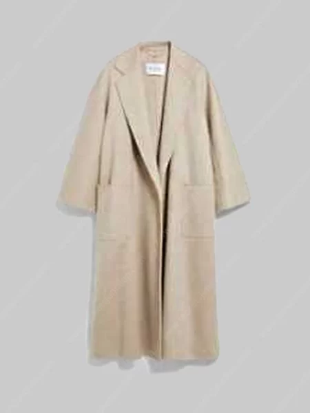 So Help Me Todd Margaret Beige Wrap Coat