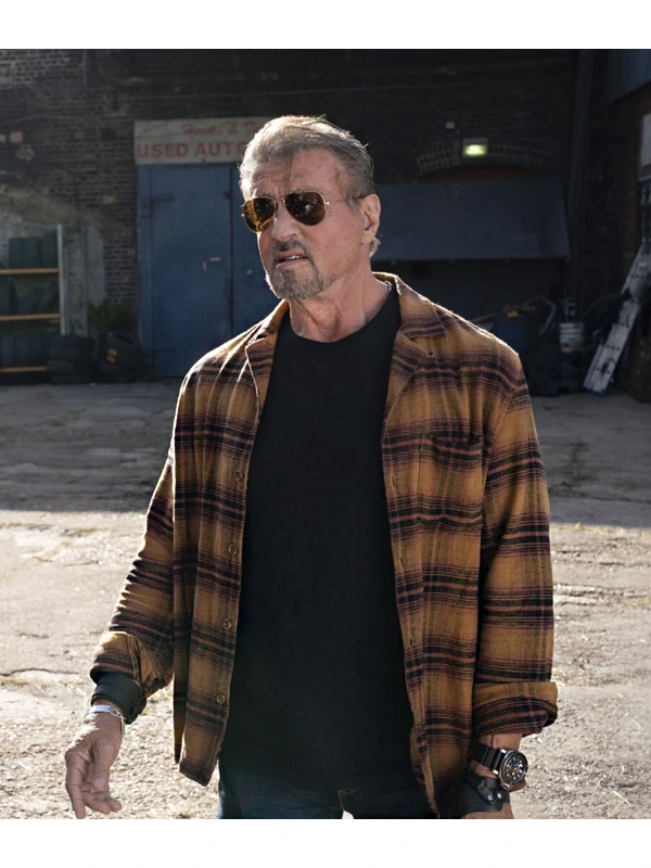 The Expendables 4 Barney Ross Plaid Jacket