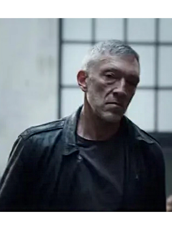 Vincent Cassel Black Leather Jacket