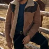 Yellowstone Kayce Dutton Shearling Suede Jacket