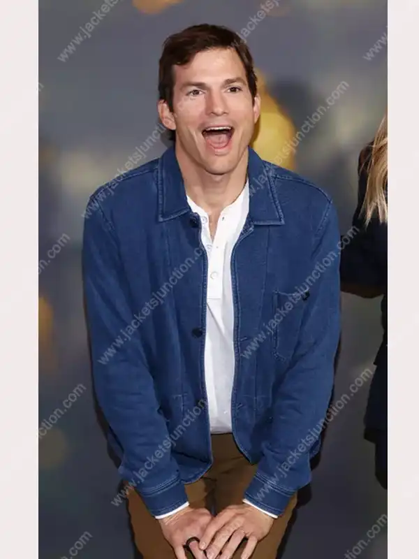 Ashton Kutcher Your Place or Mine Blue Denim Jacket