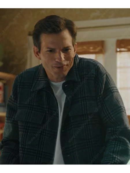 Your Place or Mine Ashton Kutcher Plaid Jacket