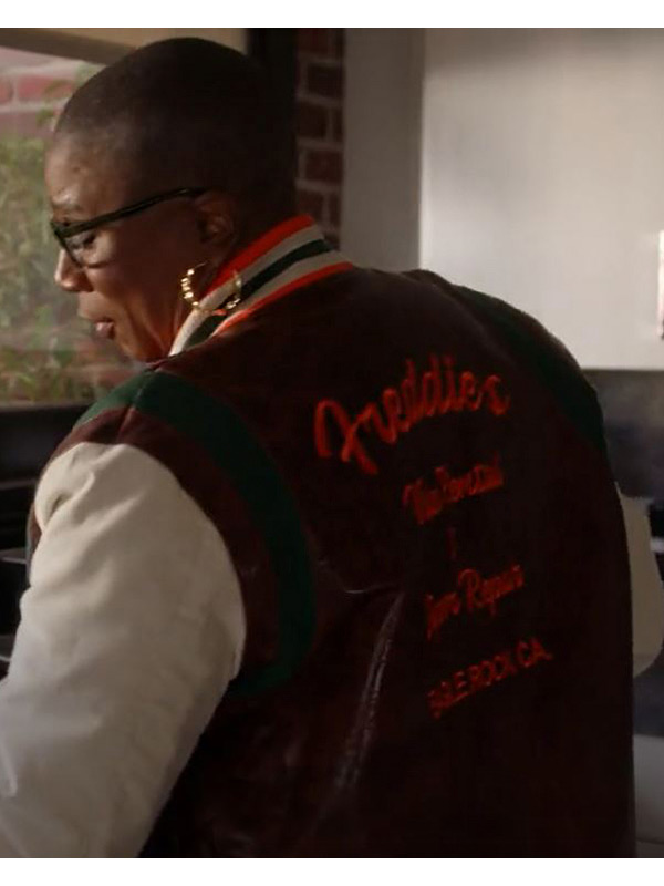 9-1-1 Aisha Hinds Bomber Leather Jacket