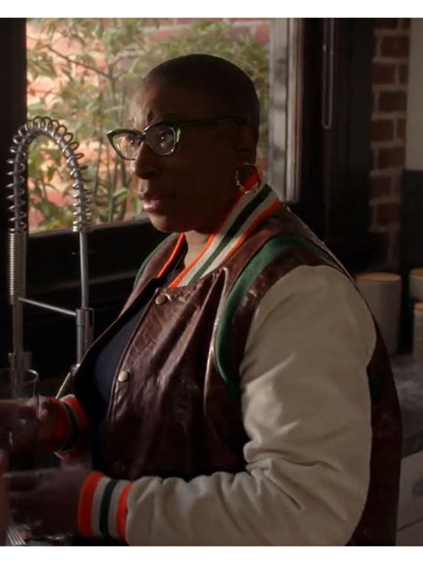 9-1-1 Aisha Hinds Varsity Leather Jacket