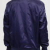 Astros Big Logo Satin Bomber Jacket