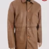 Brown Fahion Leather Coat