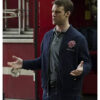 Chicago Fire Jesse Spencer Blue Quilted Bomber Jacket