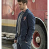 Chicago Fire Matthew Casey Blue Quilted Bomber Jacket