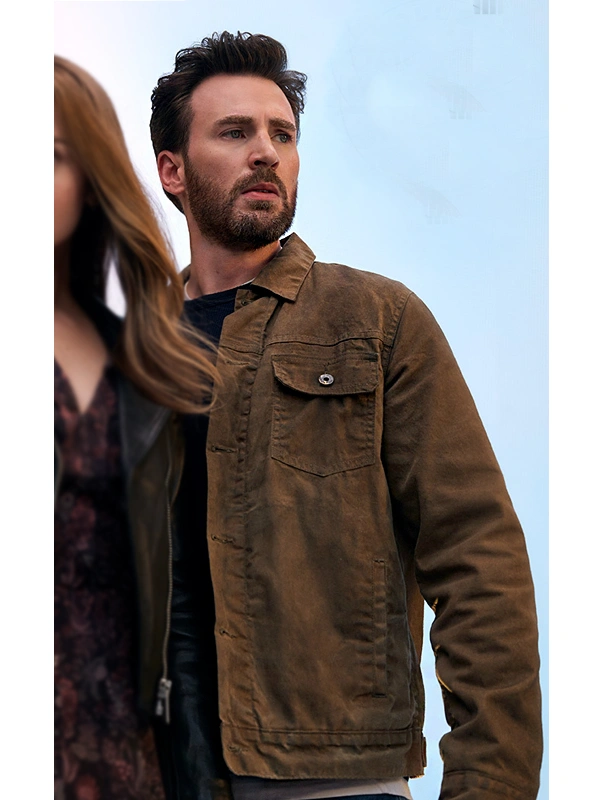 Ghosted Chris Evans Brown Jacket