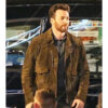 Ghosted Chris Evans Brown Suede Jacket