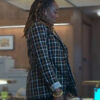 Good Trouble S05 Malika Williams Checked Blazer