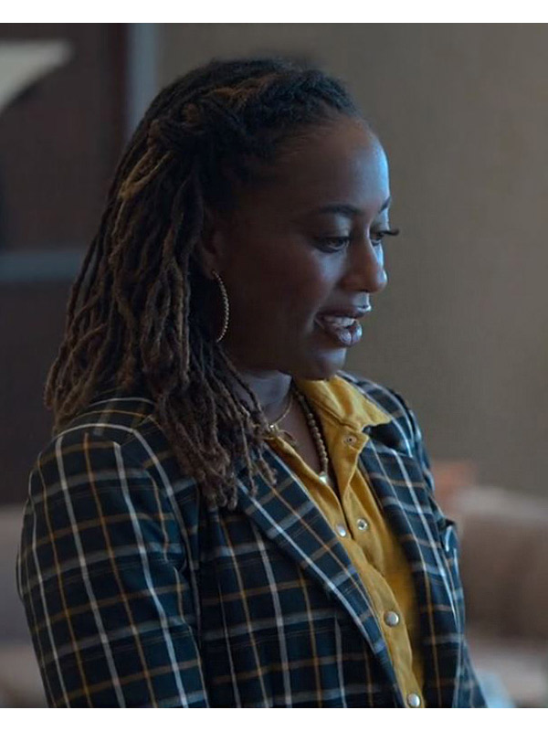 Good Trouble S05 Zuri Adele Plaid Blazer