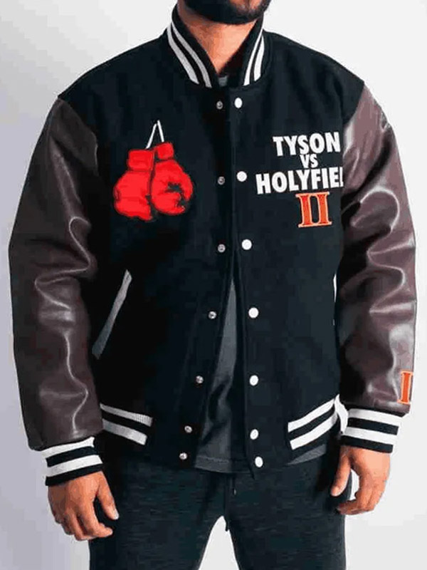 Headgear Tyson Vs Holyfield Varsity Jacket