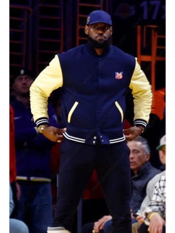 NBA 2023 LeBron James Varsity Jacket Jackets Junction