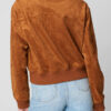 Poker Face Charlie Cale Brown Suede Leather Bomber Jacket