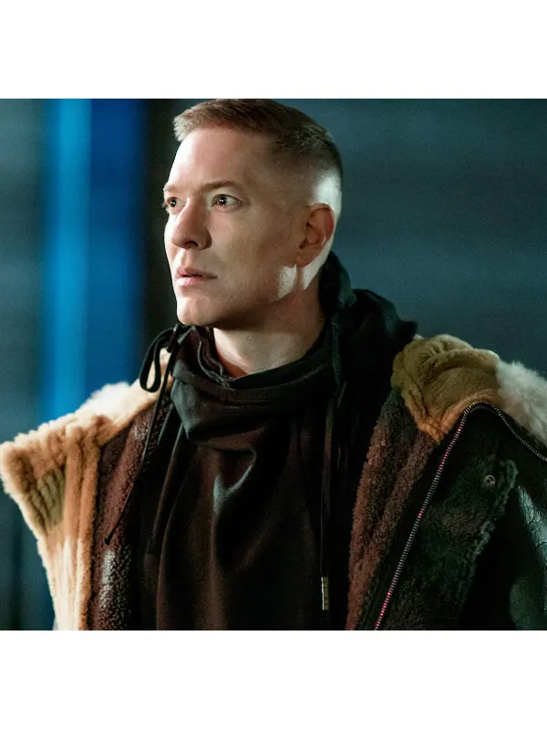 Power Book IV Joseph Sikora Shearling Leather Coat