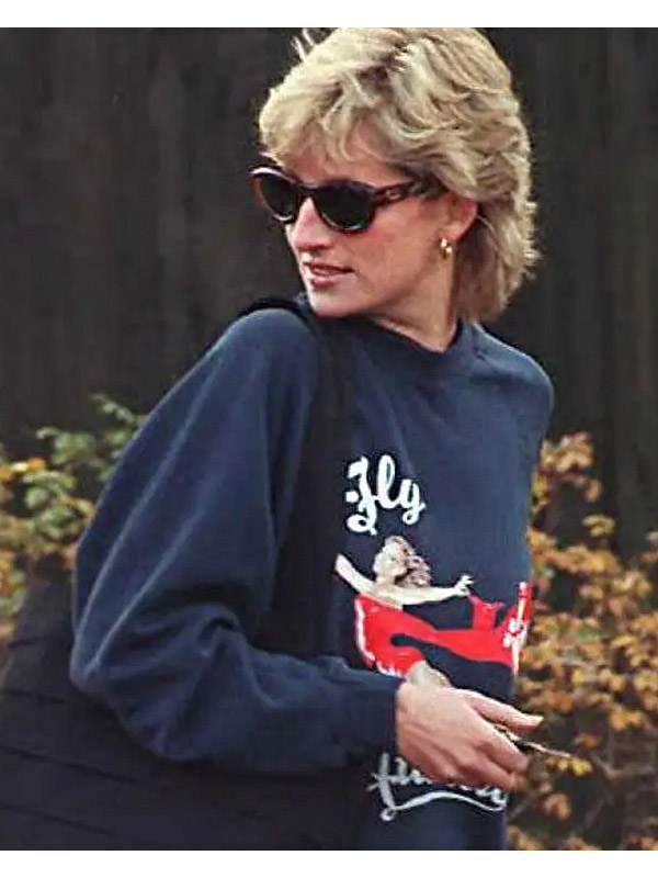 Princess Diana Fly Atlantic Blue Sweatshirt