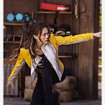 Ride On 2023 Joey Yung Yellow Leather Jacket