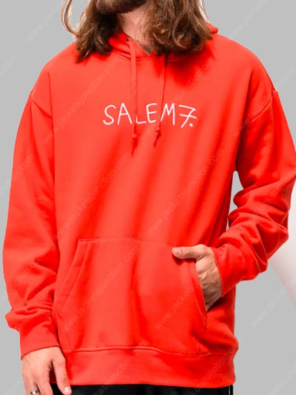 Red hoodie with discount horns