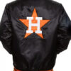 Starter Astros Black Label Varsity Bomber Jacket